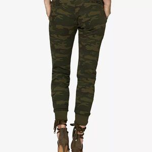 Sanctuary Women's Peace Brigade Camouflage Tapered Leg Jogger Pants Size XL